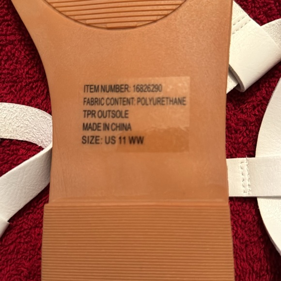 Torrid T Strap White Sandal NWT - Picture 5 of 5